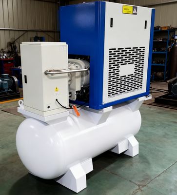 11kw 15HP スクロールエアコンプレッサー ドライヤーとレーザーカットのためのタンク